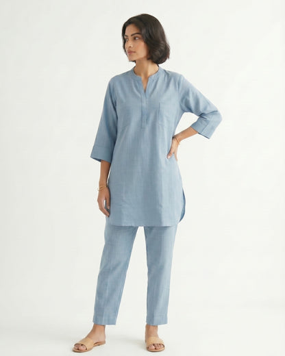 Gharana India Aira Slate Blue Coord Set