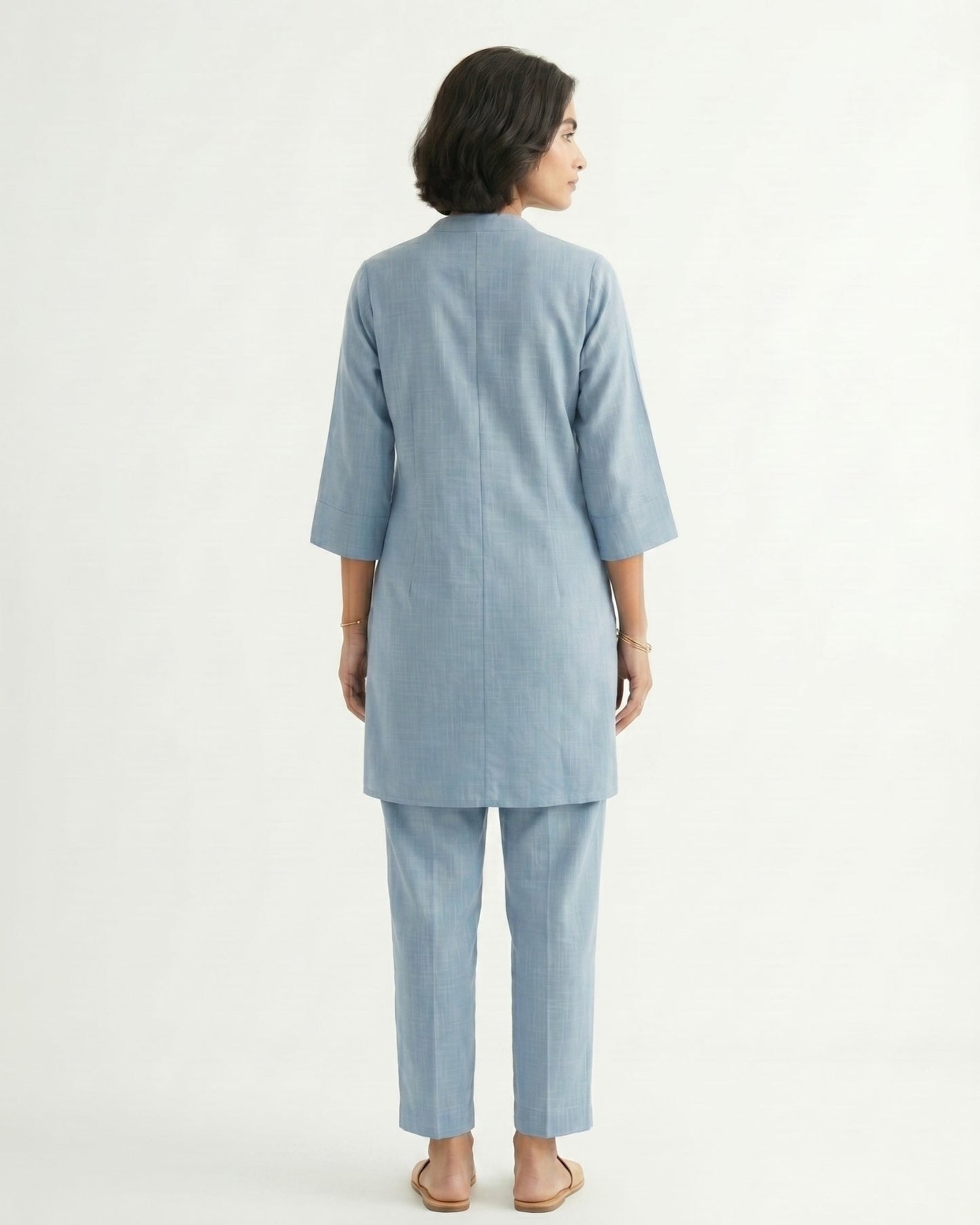 Gharana India Aira Slate Blue Coord Set
