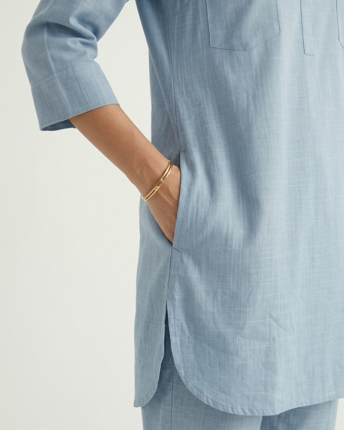 Gharana India Aira Slate Blue Coord Set