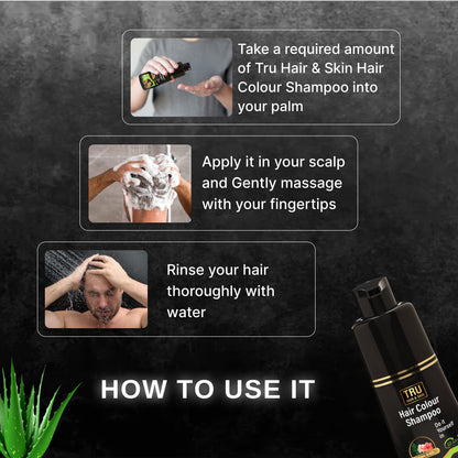 Tru Hair & Skin Black Colour Shampoo