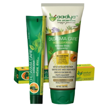 Aadya Life Sciences Chloasma Care Cream and Face Wash Combo