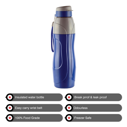 Cello Puro Sports 900 Plastic Water Bottle Set