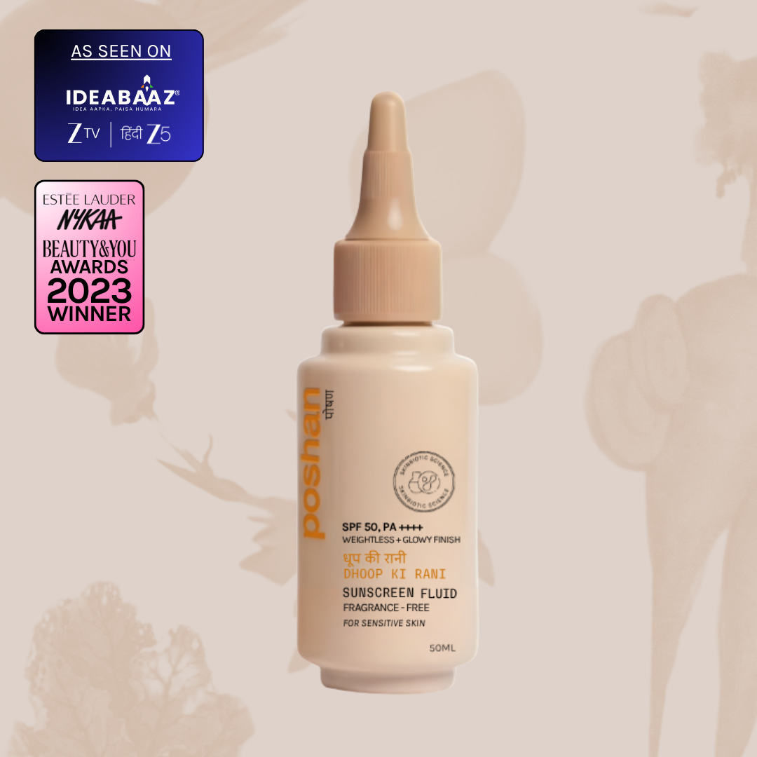 Poshan Skincare Dhoop Ki Rani Spf 50+ Sunscreen Fluid