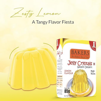 BAKERS Jelly Crystals (Gelatin Dessert) - Lemon