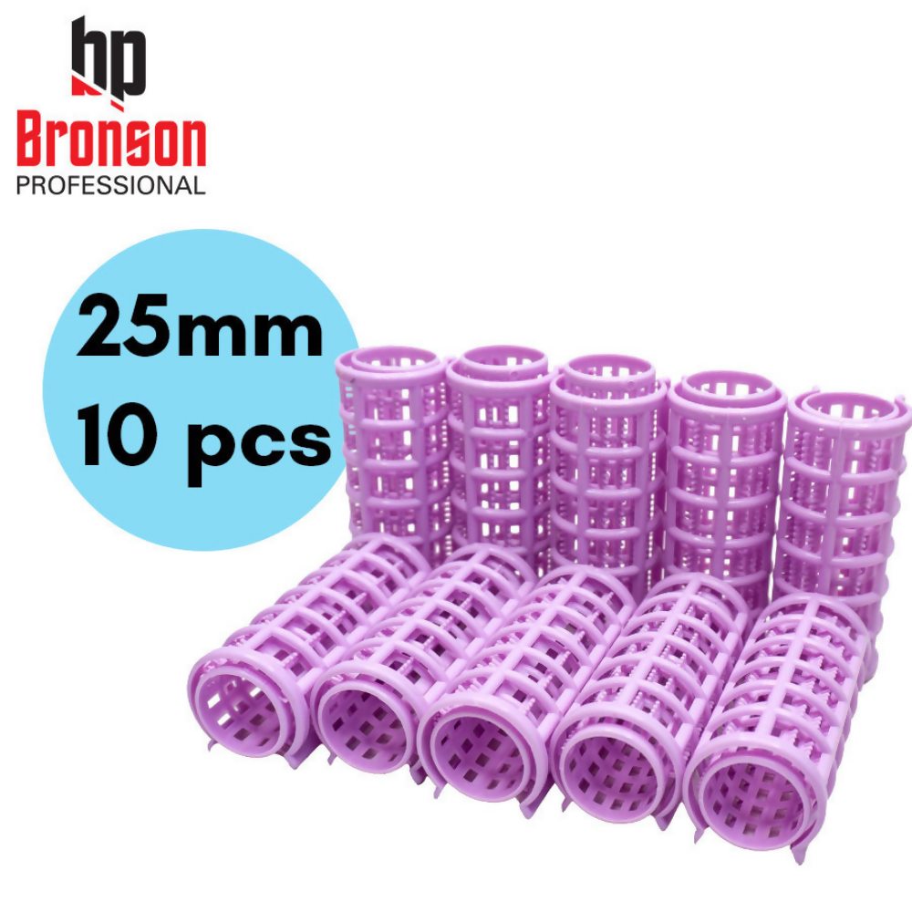 Bronson Professional Roller Curlers Clips For Women - 25mm