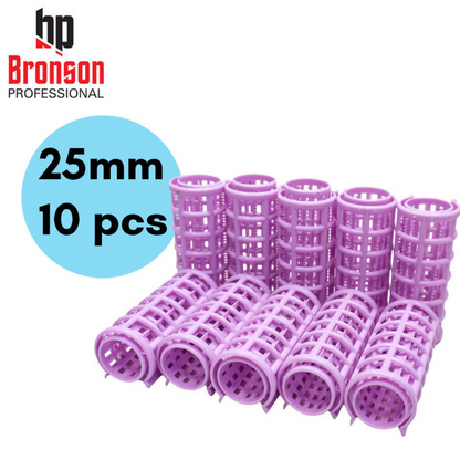 Bronson Professional Roller Curlers Clips For Women - 25mm