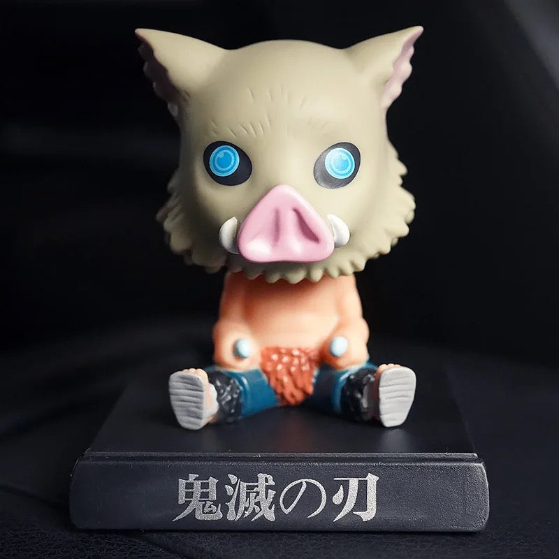 Demon Slayer Inosuke Hashibira Bobblehead With Mobile Holder For Cars | 13 CMS |