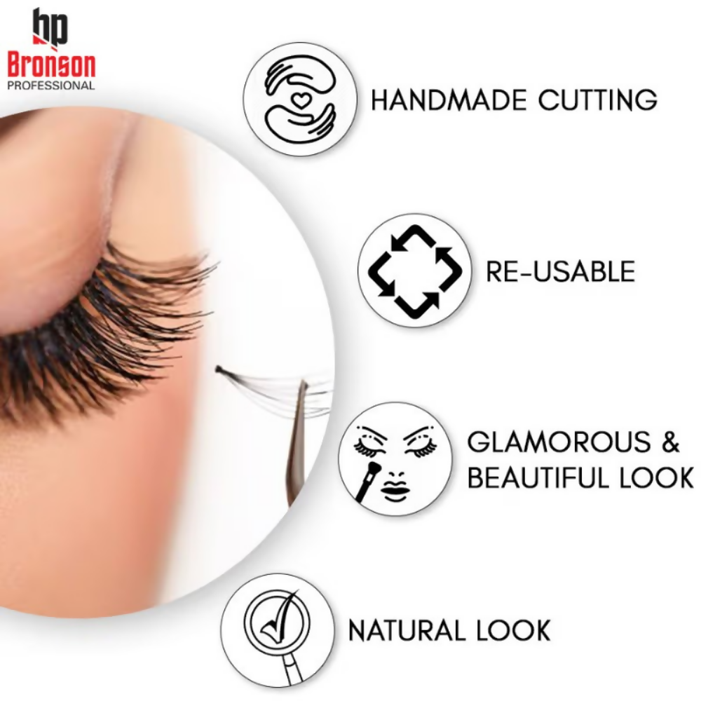 Bronson Professional 3D Effect Long and Natural Look False Eyelashes - 234