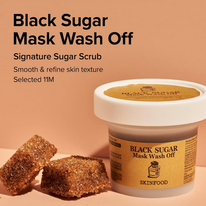 Skin Food Black Sugar Mask Wash Off Exfoliator