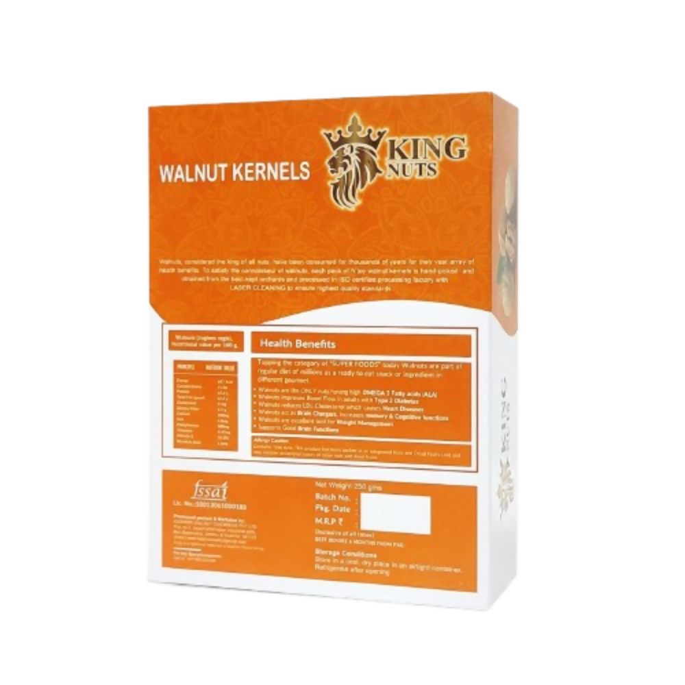 Go King Nuts Kashmiri Halves Walnuts Kernels