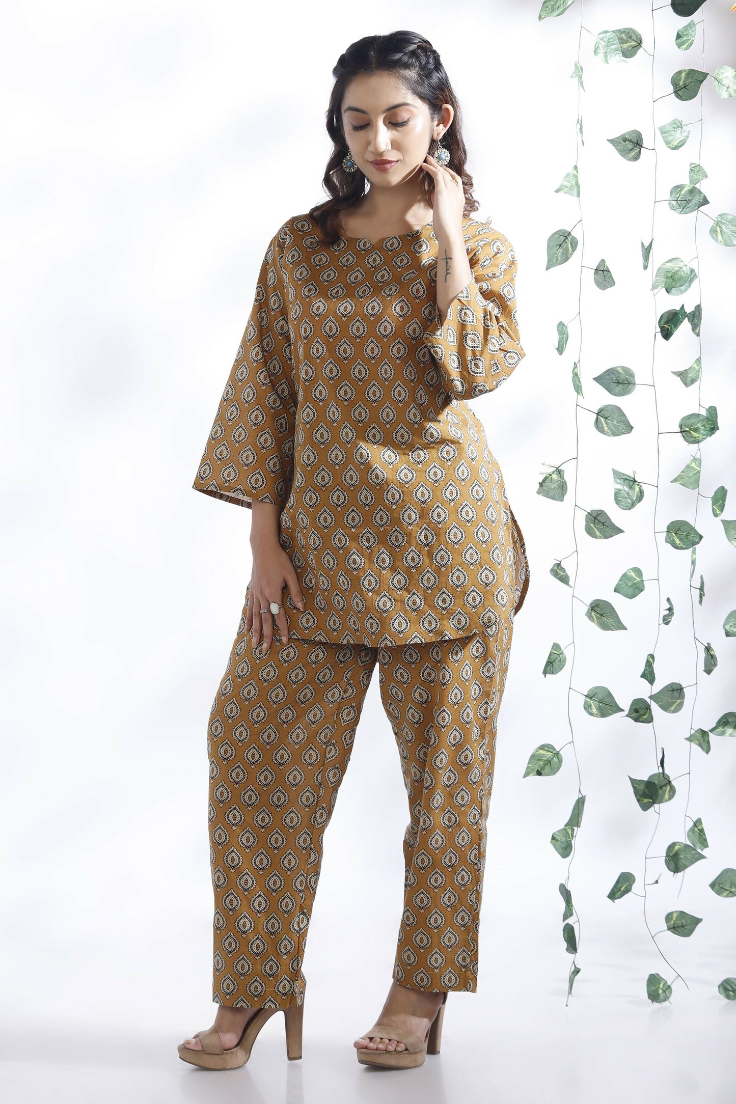 Breathables Yellow Butta Cotton Co-Ord Set