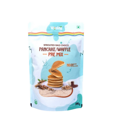 Vedas Kitchen Sprouted Ragi Choco Waffle/Pancake Premix