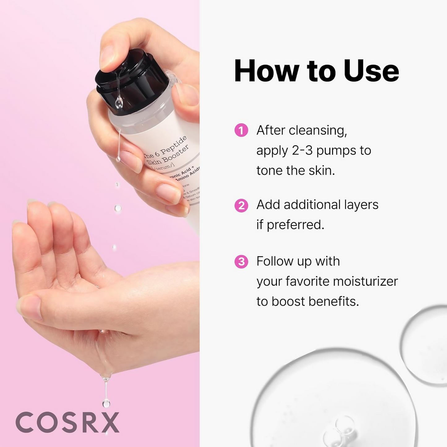 Cosrx 6X Peptide Collagen Booster Toner Serum
