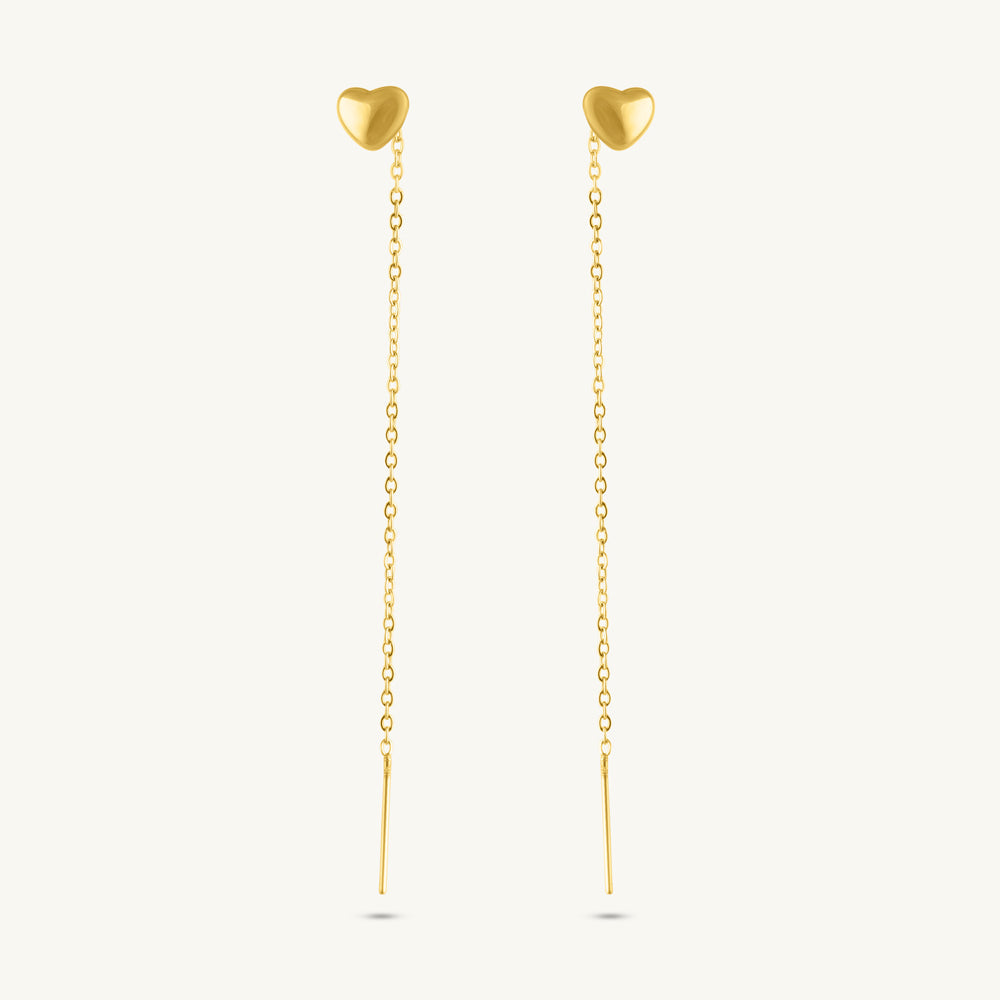 Linear Heart Charm Dangles