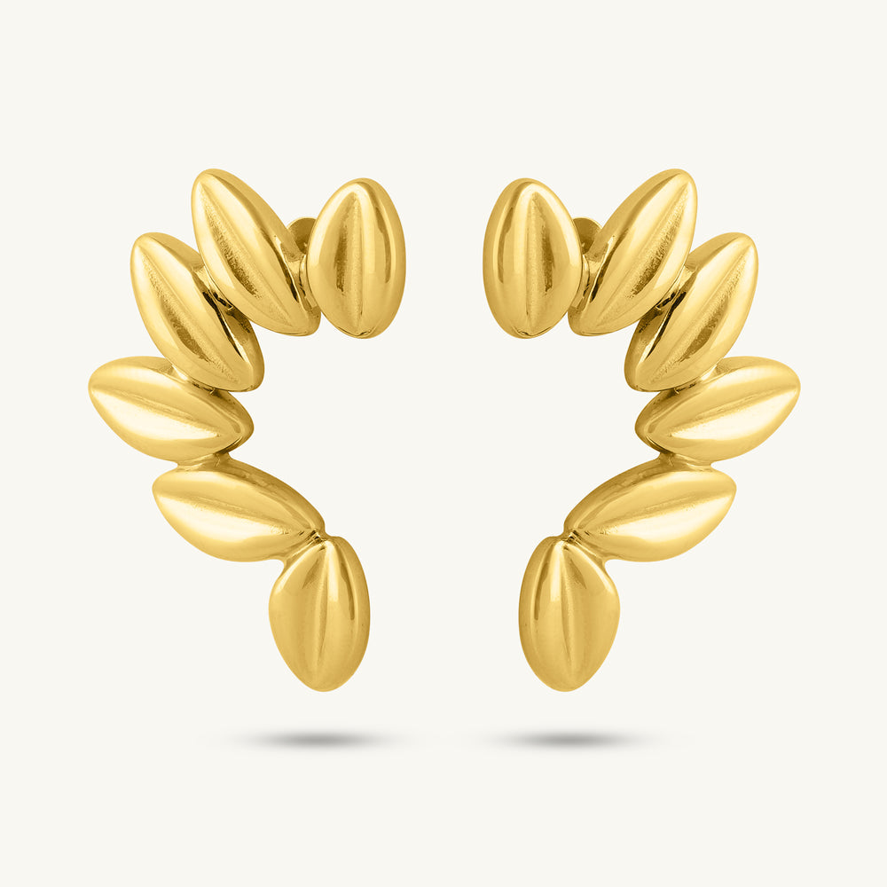Radiant Laurel Crown Earrings