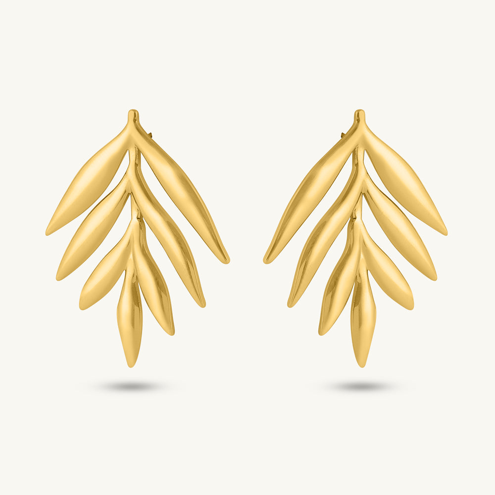 Falling Leave Stud Earring