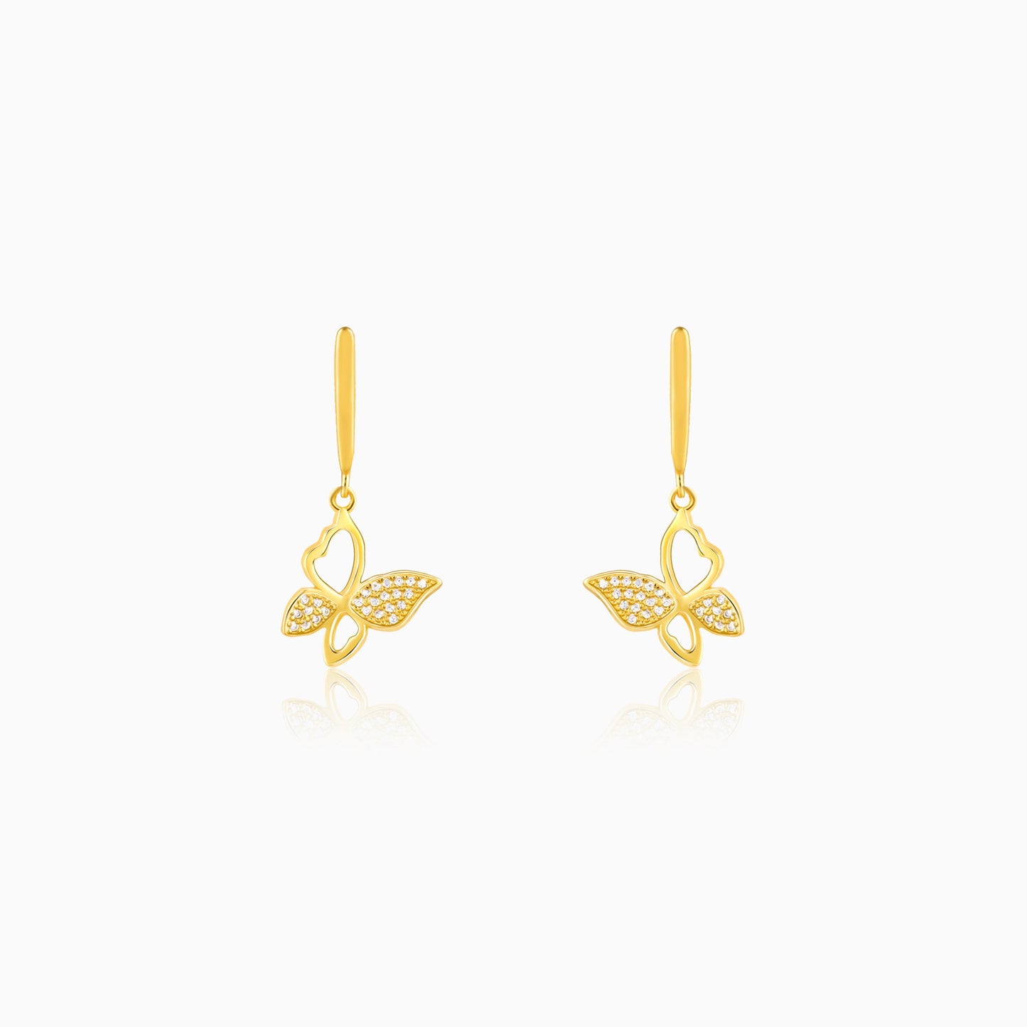 Golden Butterfly Bloom Earrings
