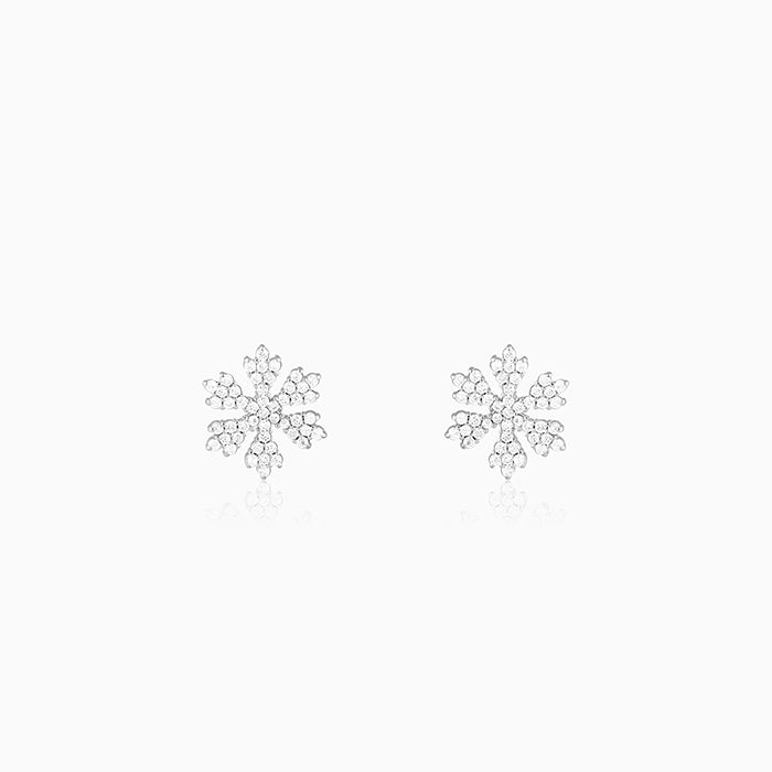 Silver Snowflake Earrings
