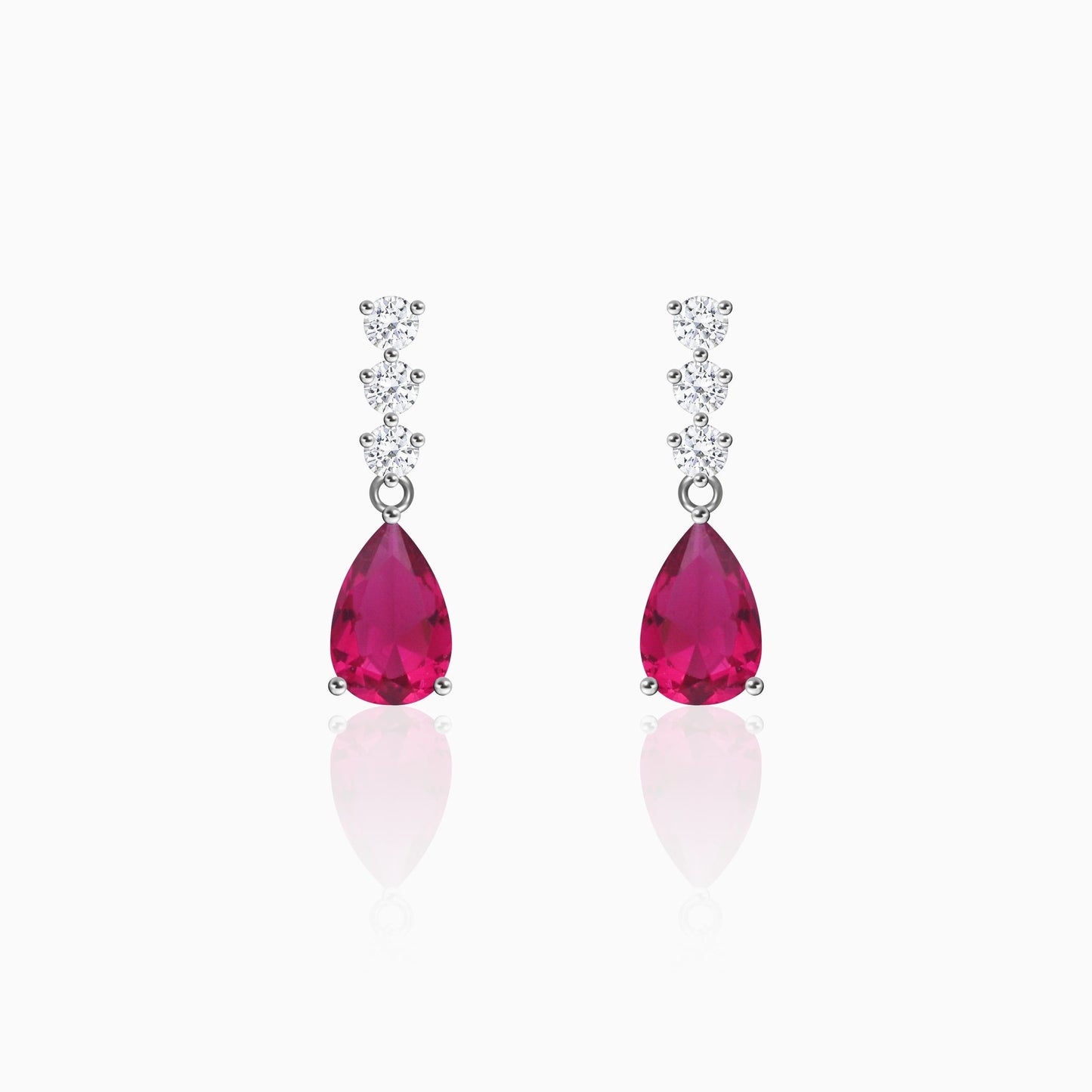 Silver Vintage Wine Earrings