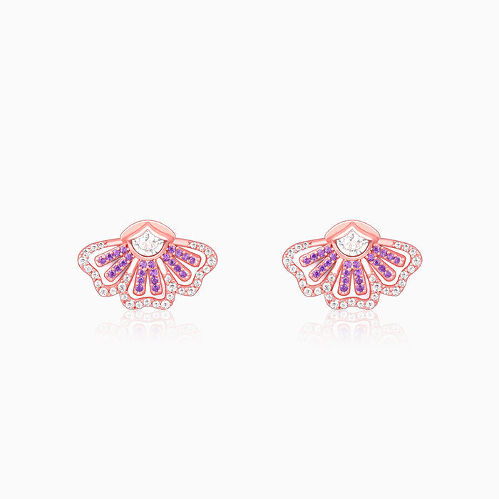 Rose Gold Eyebright Beauty Earrings