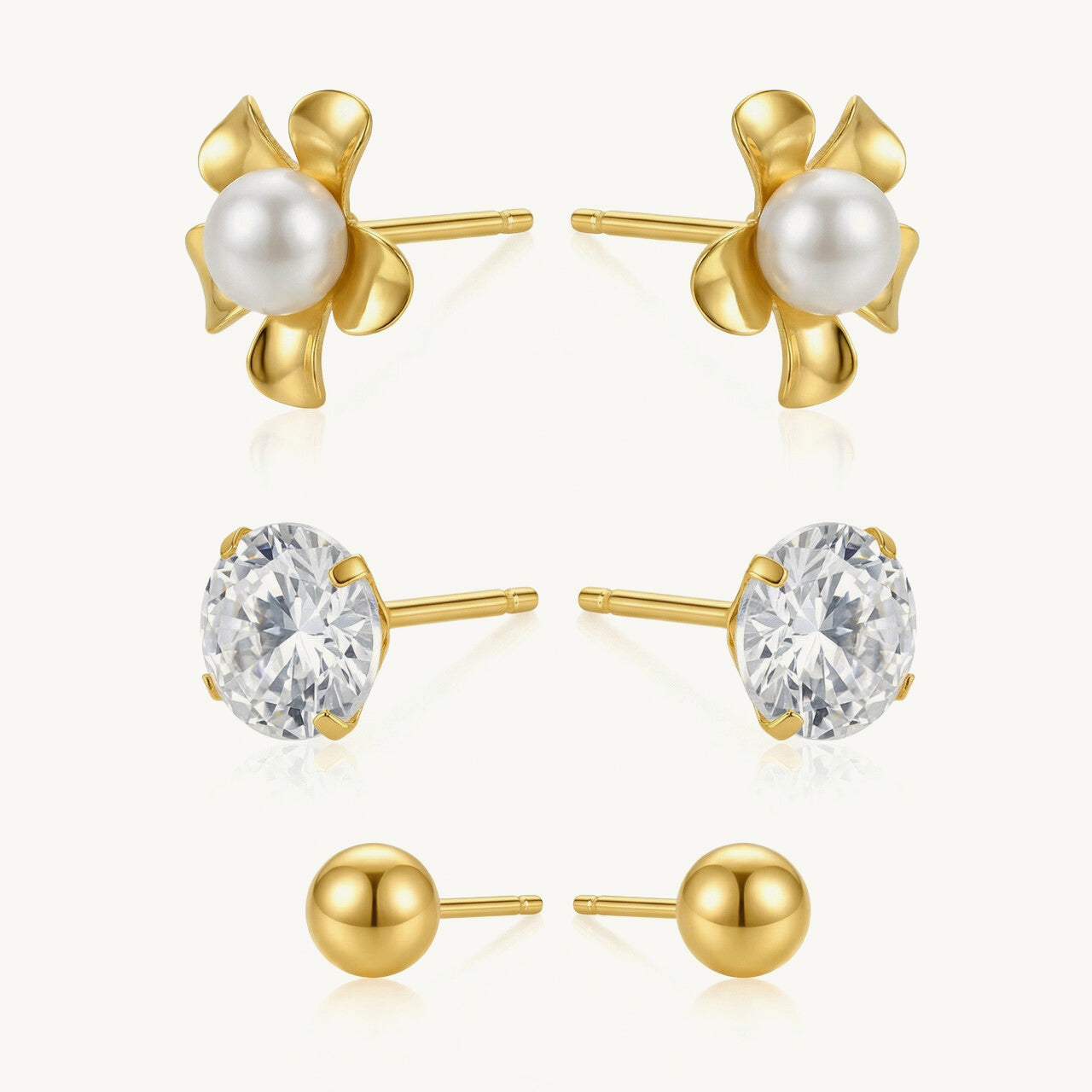 Elegance Mix 3-Pair Earring Set