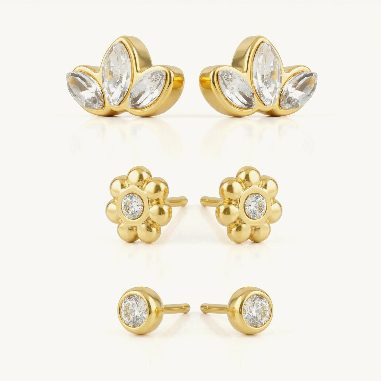 Fairy Dust Crown & Stud Earring Set