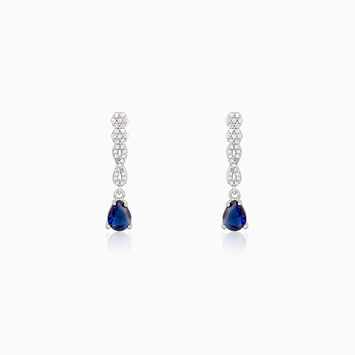 Silver Infinity Dangler Earrings