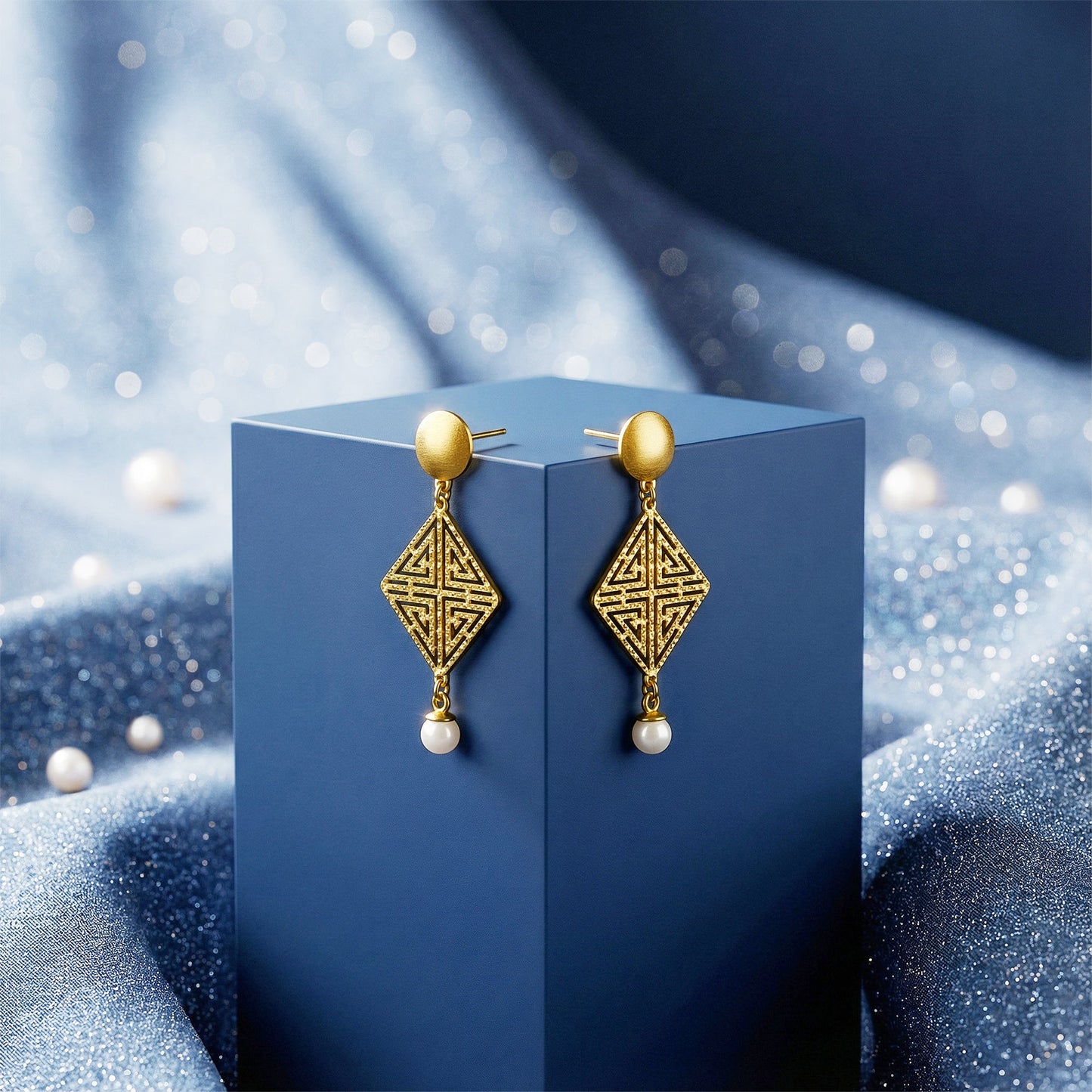 Golden Stay With Me Earrings