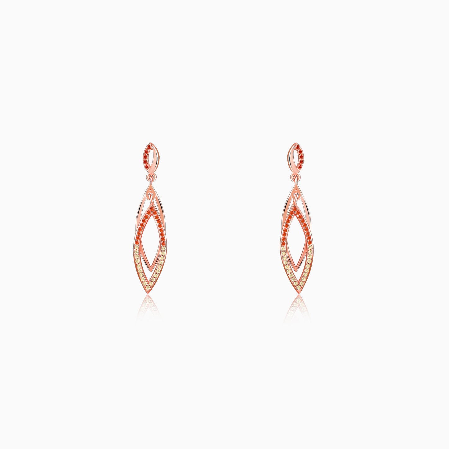 Rose Gold Ixchel Dangler Earrings