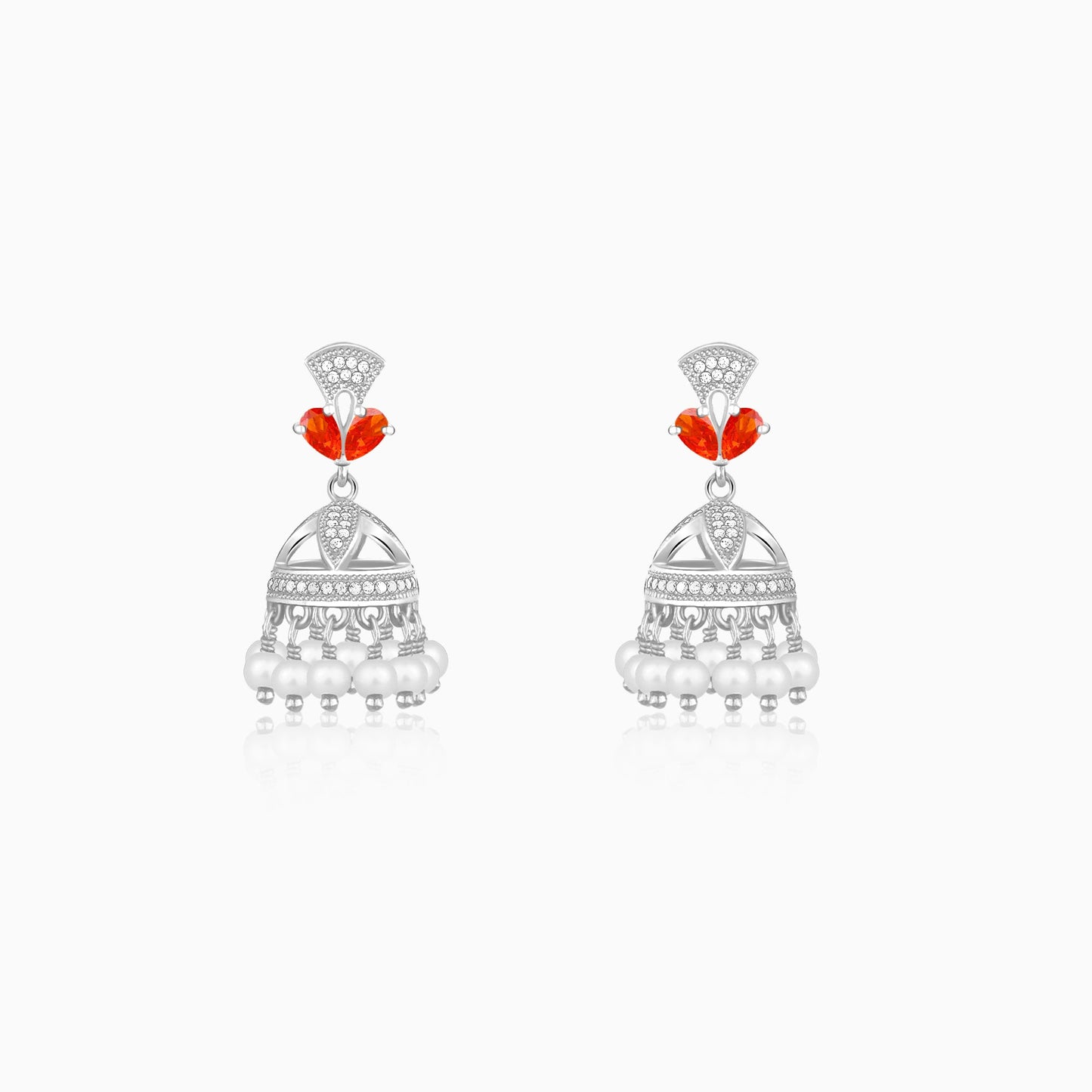 Silver Padmika Earrings