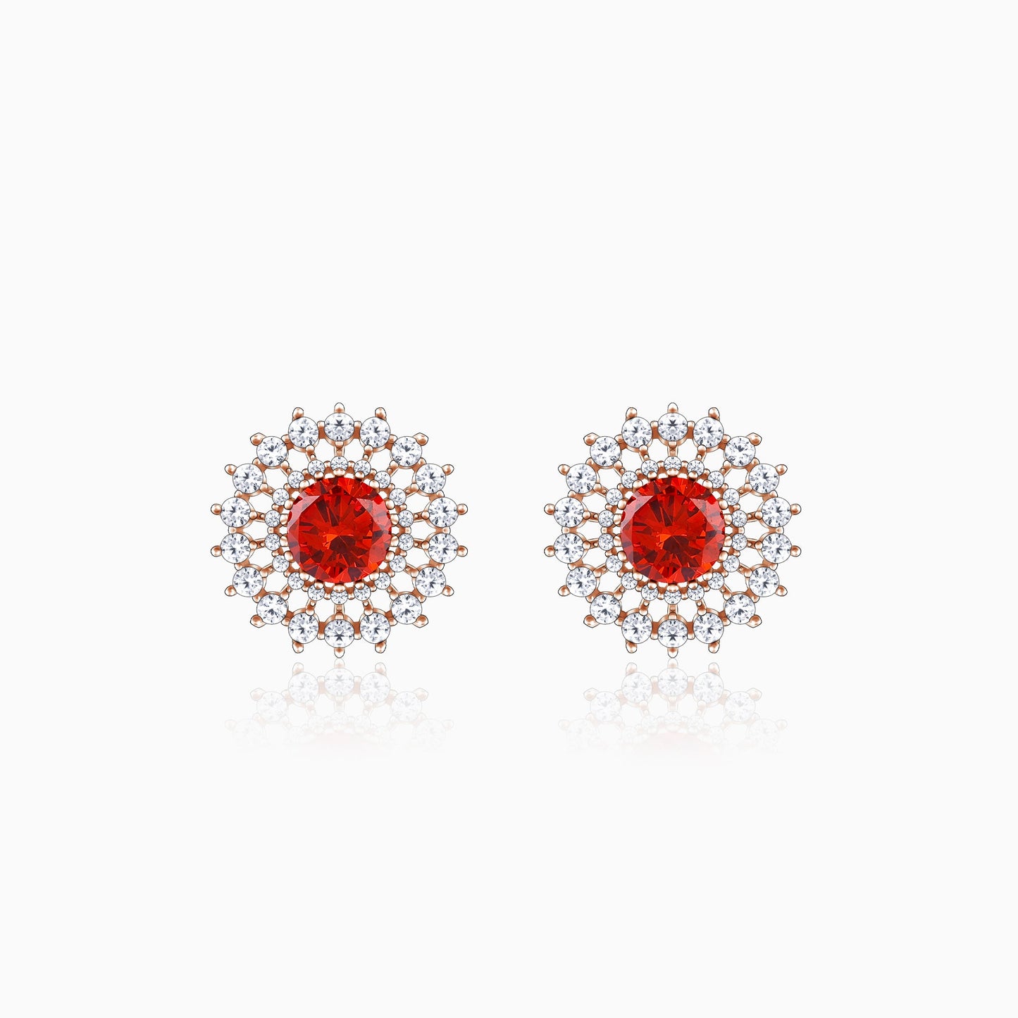 Rose Gold Rukmini Earrings