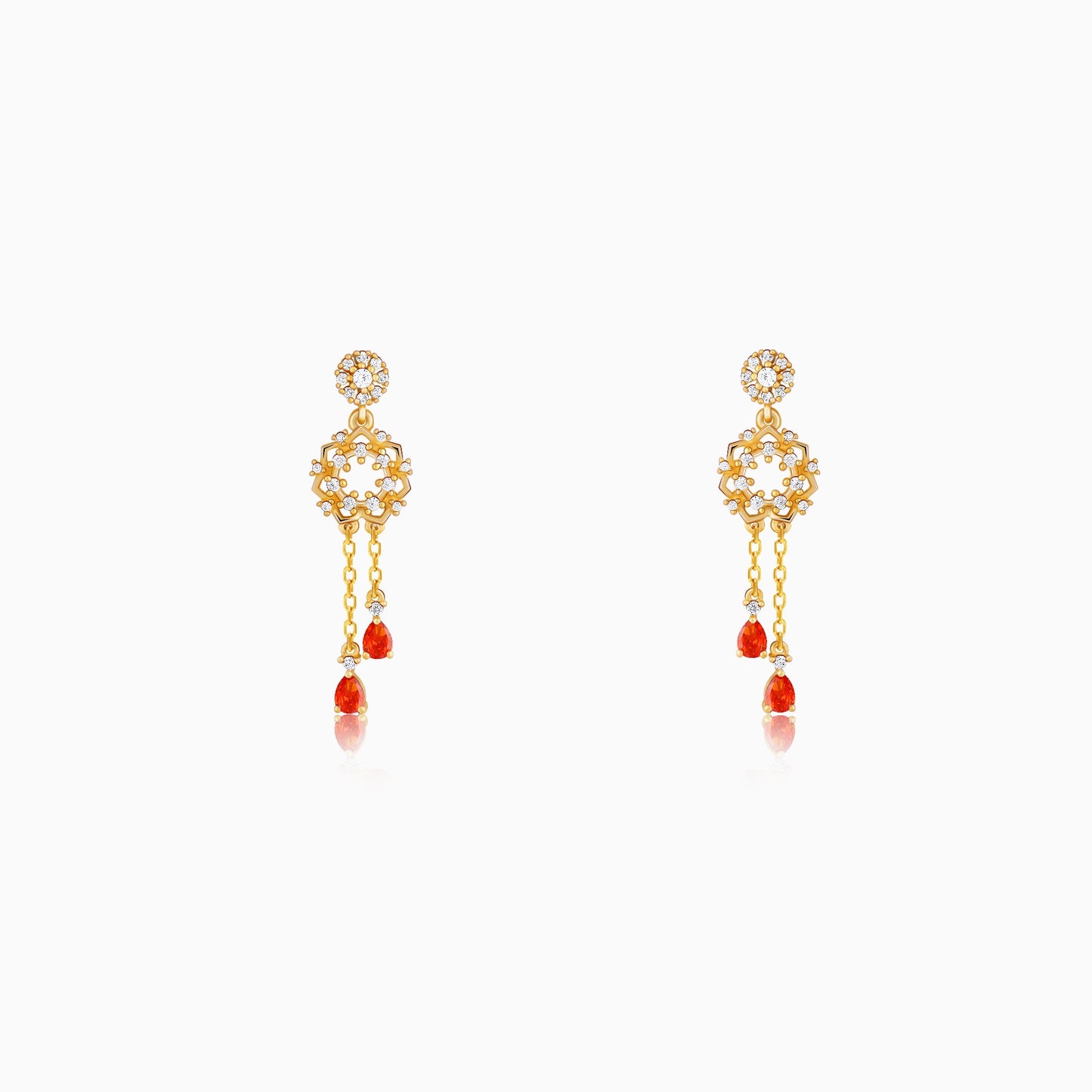 Golden Hecate Dangler Earrings