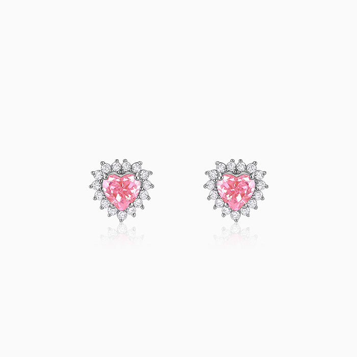 Silver Heart of Light Earrings