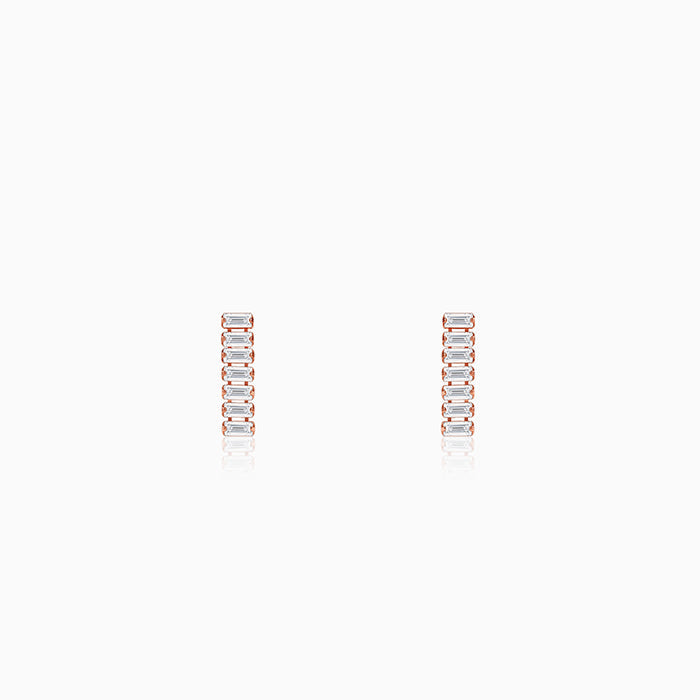 Rose Gold Glow Dangler Earrings