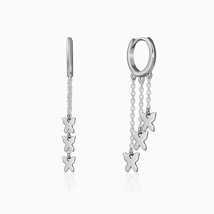 Silver Lunexa Wing Dangler Earrings