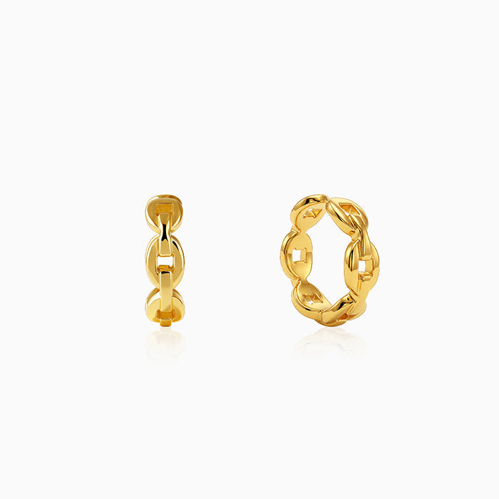 Golden Gilded Rebel Cuff Earrings
