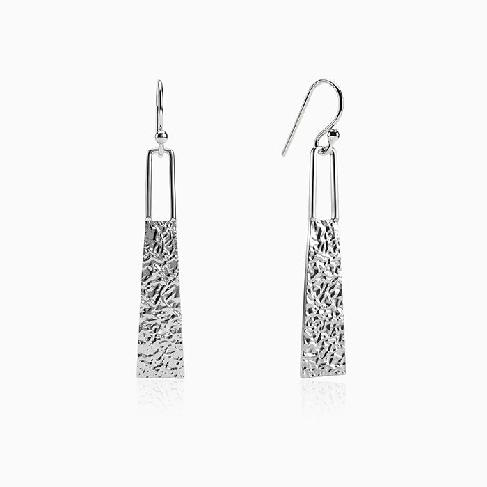 Silver Glowy Bar Danglers