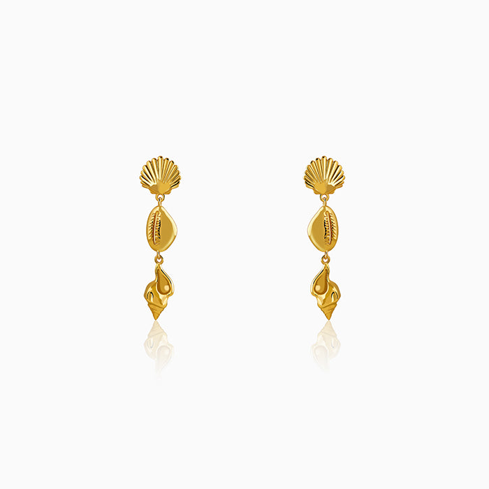 Golden Oceanic Grace Dangler Earrings