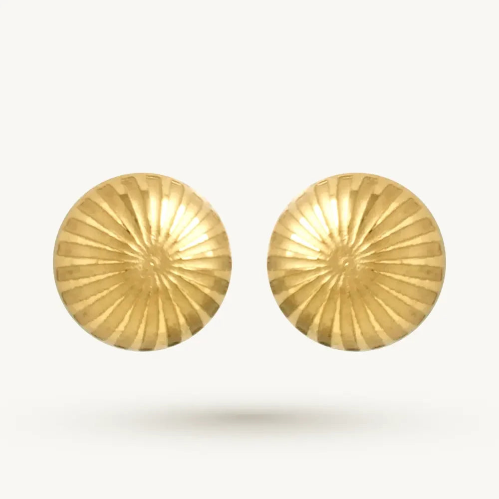 Matte Finish Ball Stud Earring