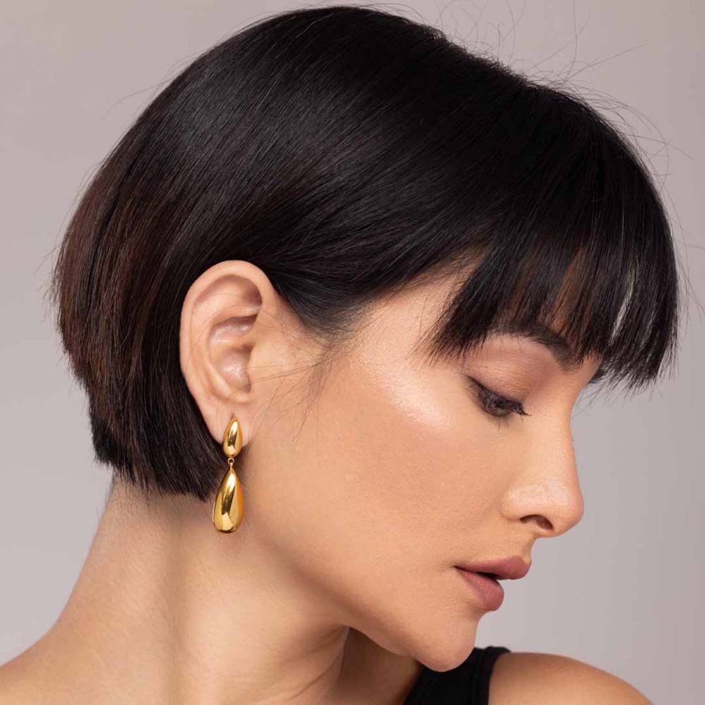 Elliptical Drop Earrings