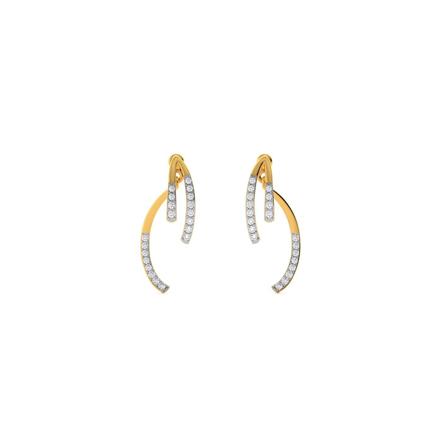 Tassel 9KT Gold Laboratory Grown Diamond Earrings