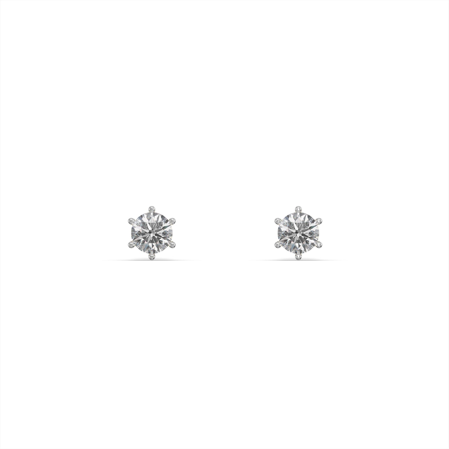 Classic 9KT Gold Laboratory Grown Diamond Studs for Multiple Piercings