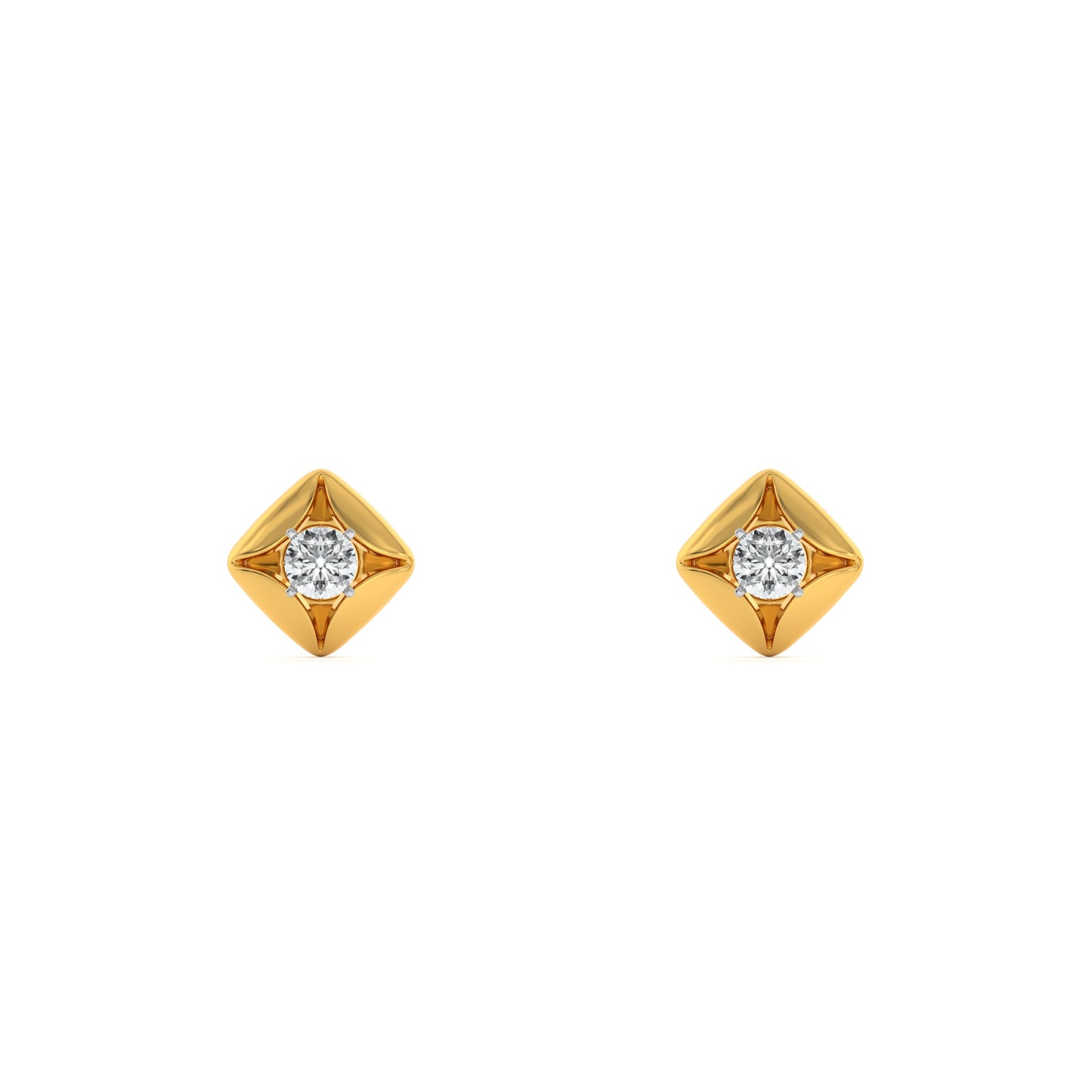 Bold Edge 9KT Gold Laboratory Grown Diamond Stud Earring