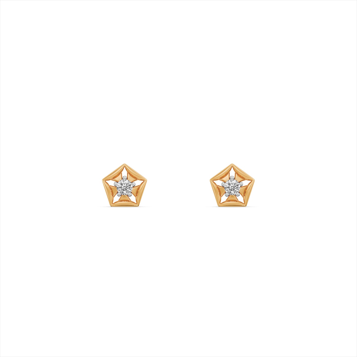 Starvault 9KT Gold Laboratory Grown Diamond Stud Earring