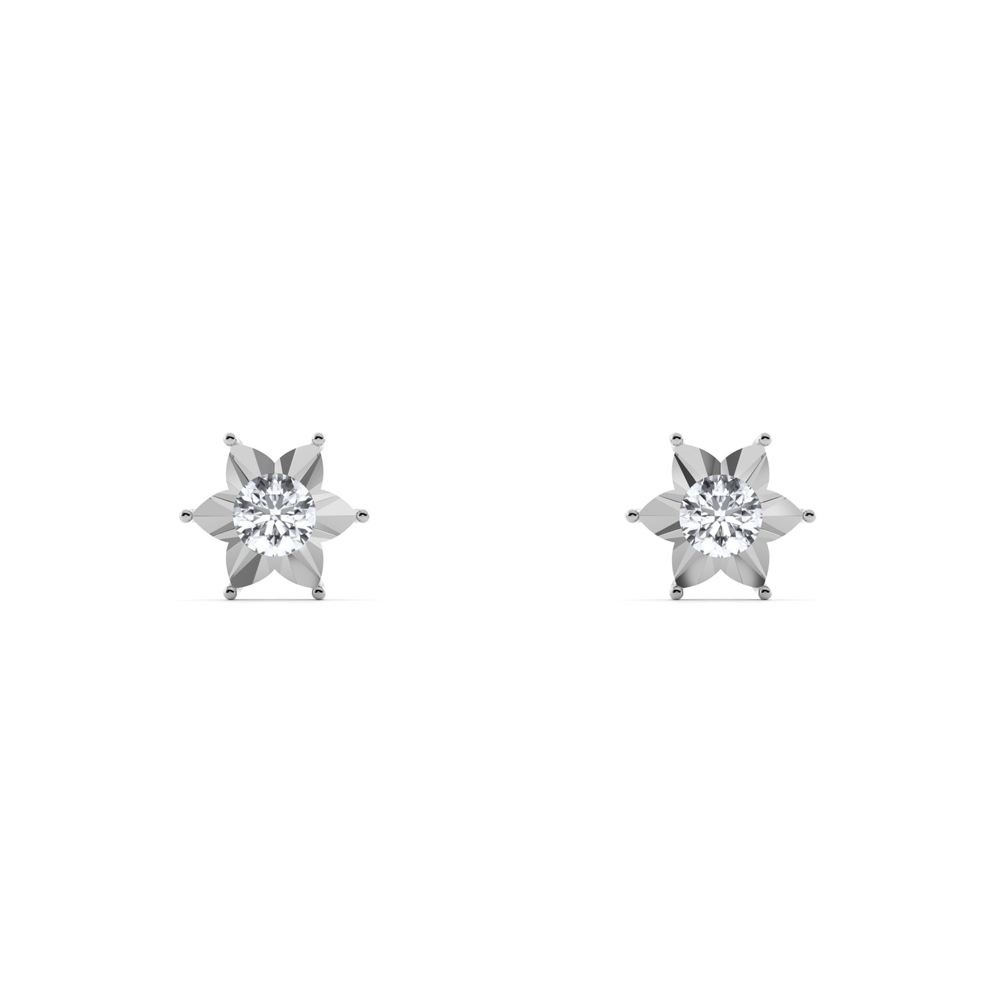 Starry Sparkle 9KT Gold Laboratory Grown Diamond Stud Earring
