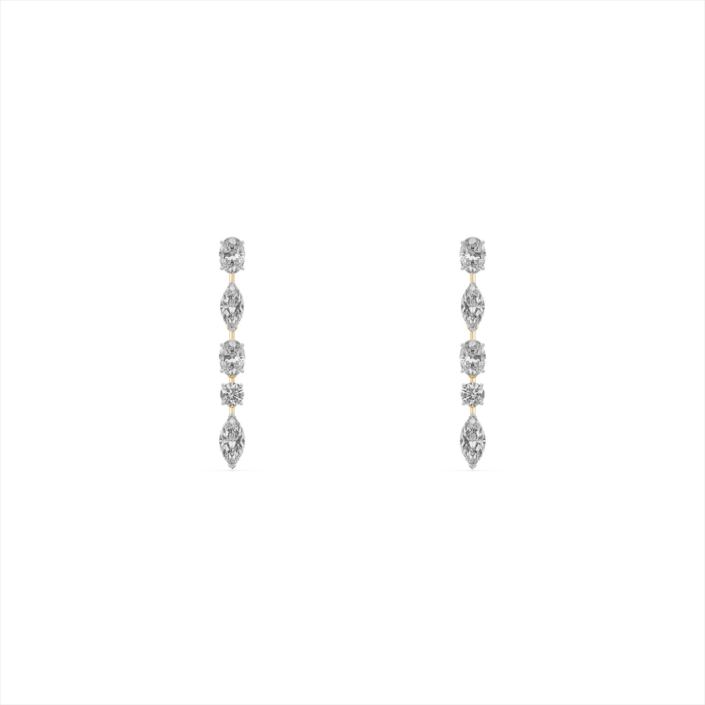 Promise Spark 9KT Gold Laboratory Grown Diamond Dangle Earrings