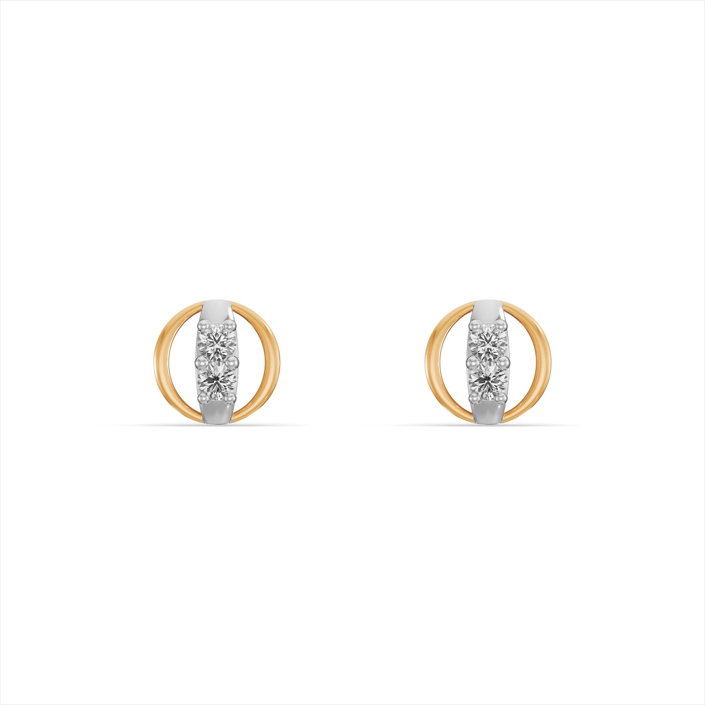 Noir Goldline 9KT Gold Laboratory Grown Diamond Stud Earrings