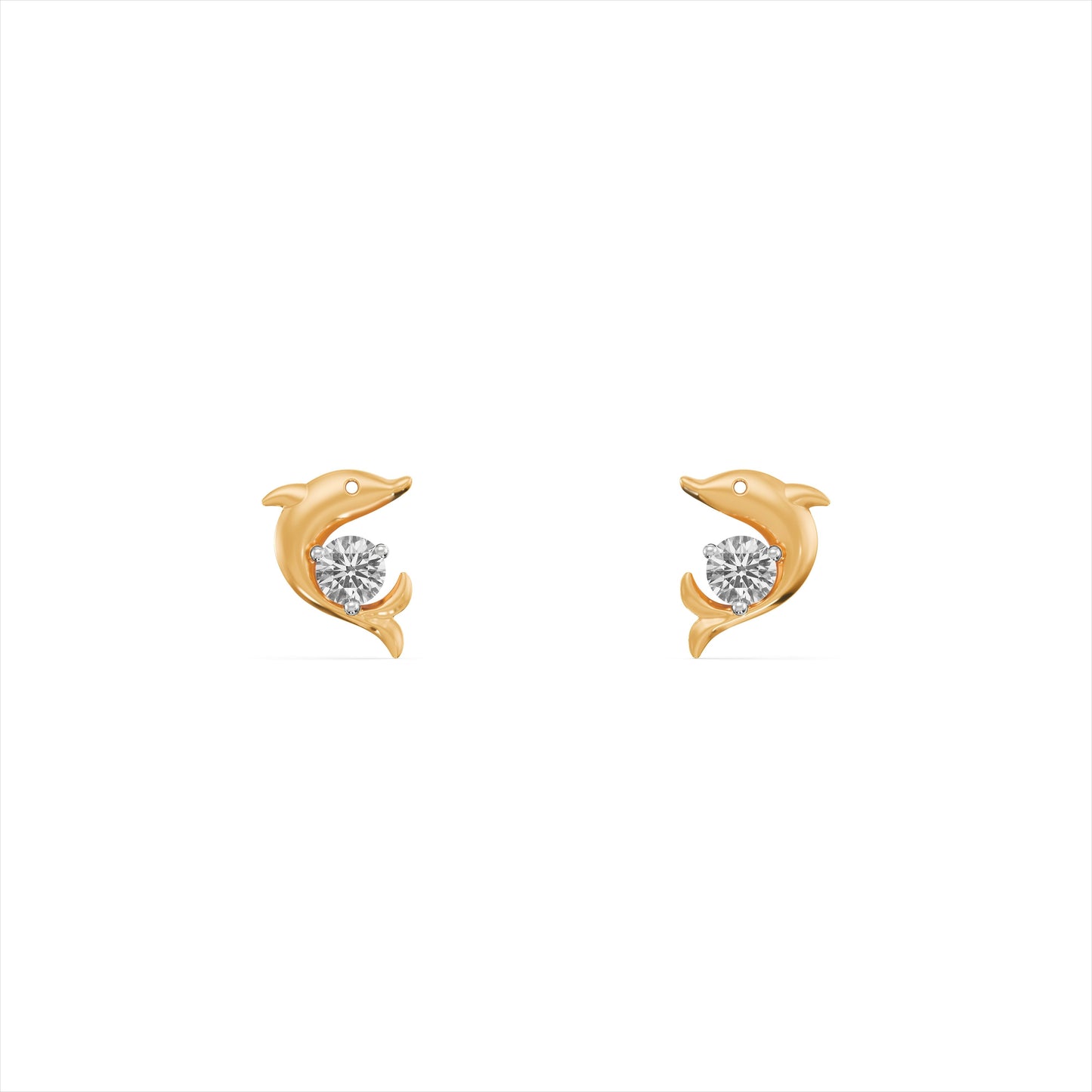 Mini Ocean Buddy 9KT Gold Laboratory Grown Diamond Studs