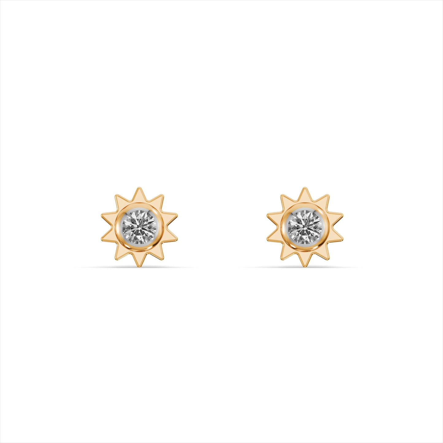 Little Sunshine 9KT Gold Laboratory Grown Diamond Studs