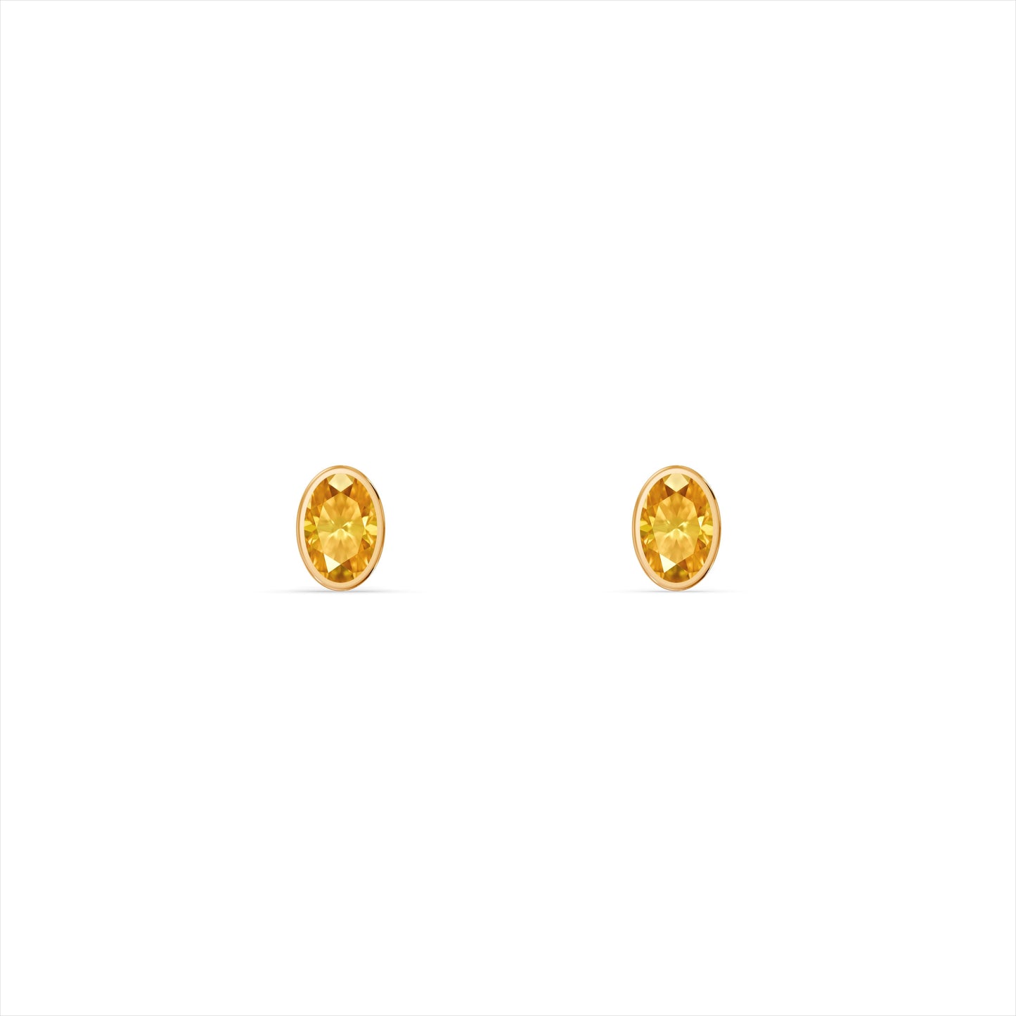Natural Tourmaline 9KT Gold Earrings